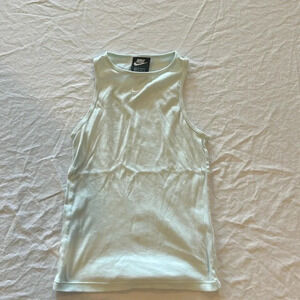Women’s Nike‎ Essential Rib Tank Top Shirt Tight Fit CZ9814 394 Size XS EUC